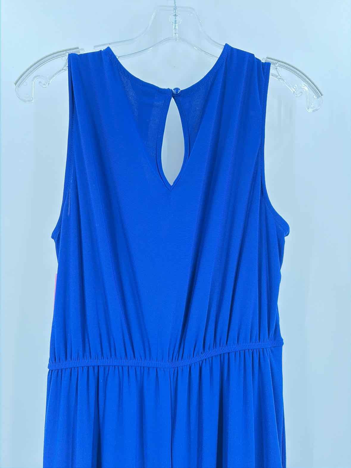 Pre-Owned Emma & Michelle Blue Size Medium Sleeveless Jumpsuit