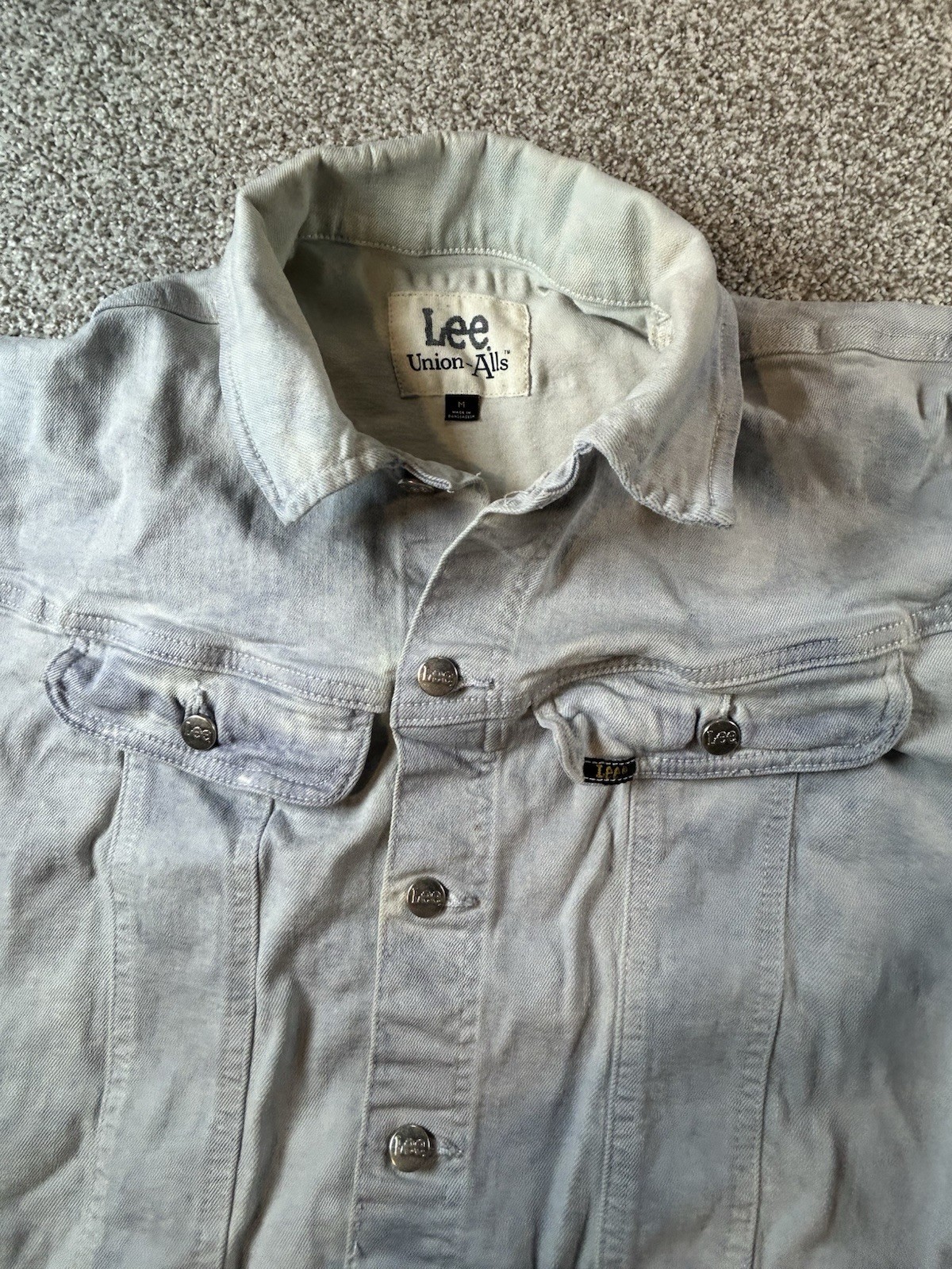 Lee Union Alls Short Romper Vintage Modern Blue Work Wear Medium