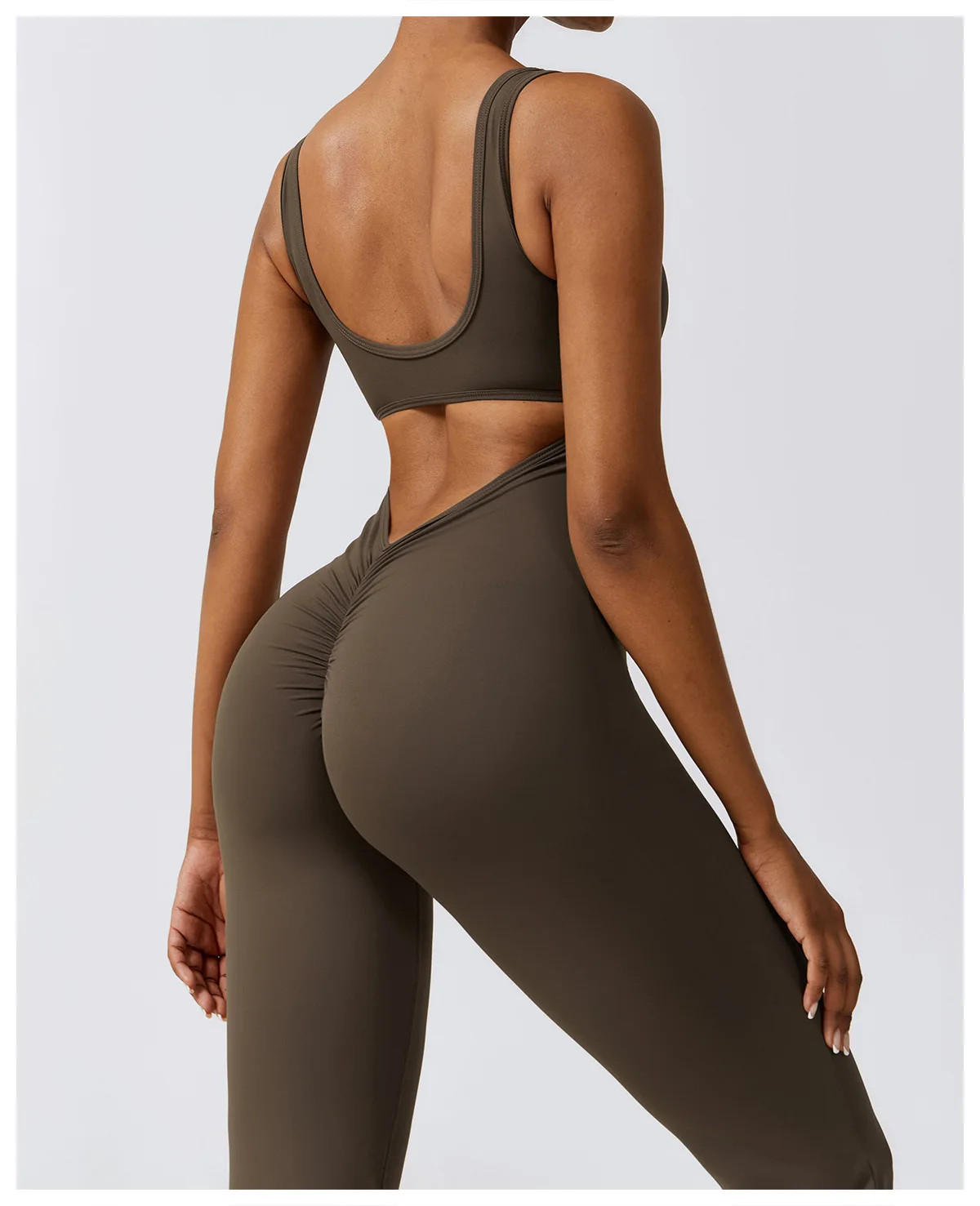 Nylon Spandex Jumpsuit Women Sleeveless Training Gym One Piece Fitness Romper