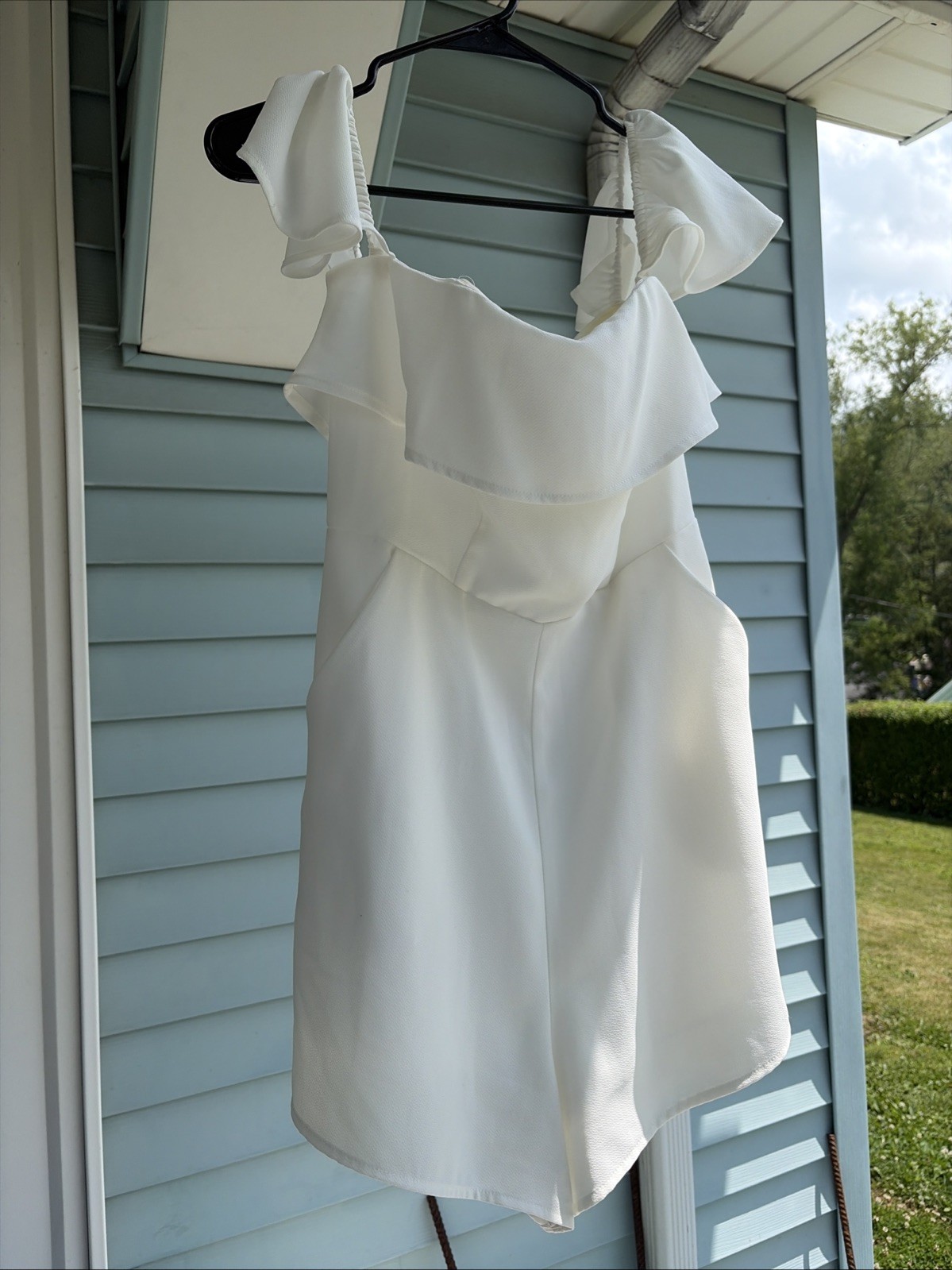 Shinestar White Shorts Jumpsuit, Size Medium, With Pockets READ