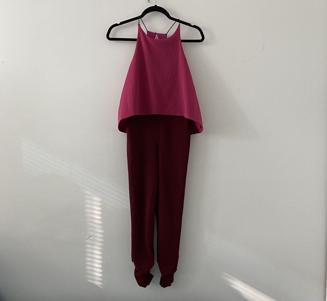 Love…Ady Women’s Crew Neck Sleeveless Halter Popover Jumpsuit Size XS