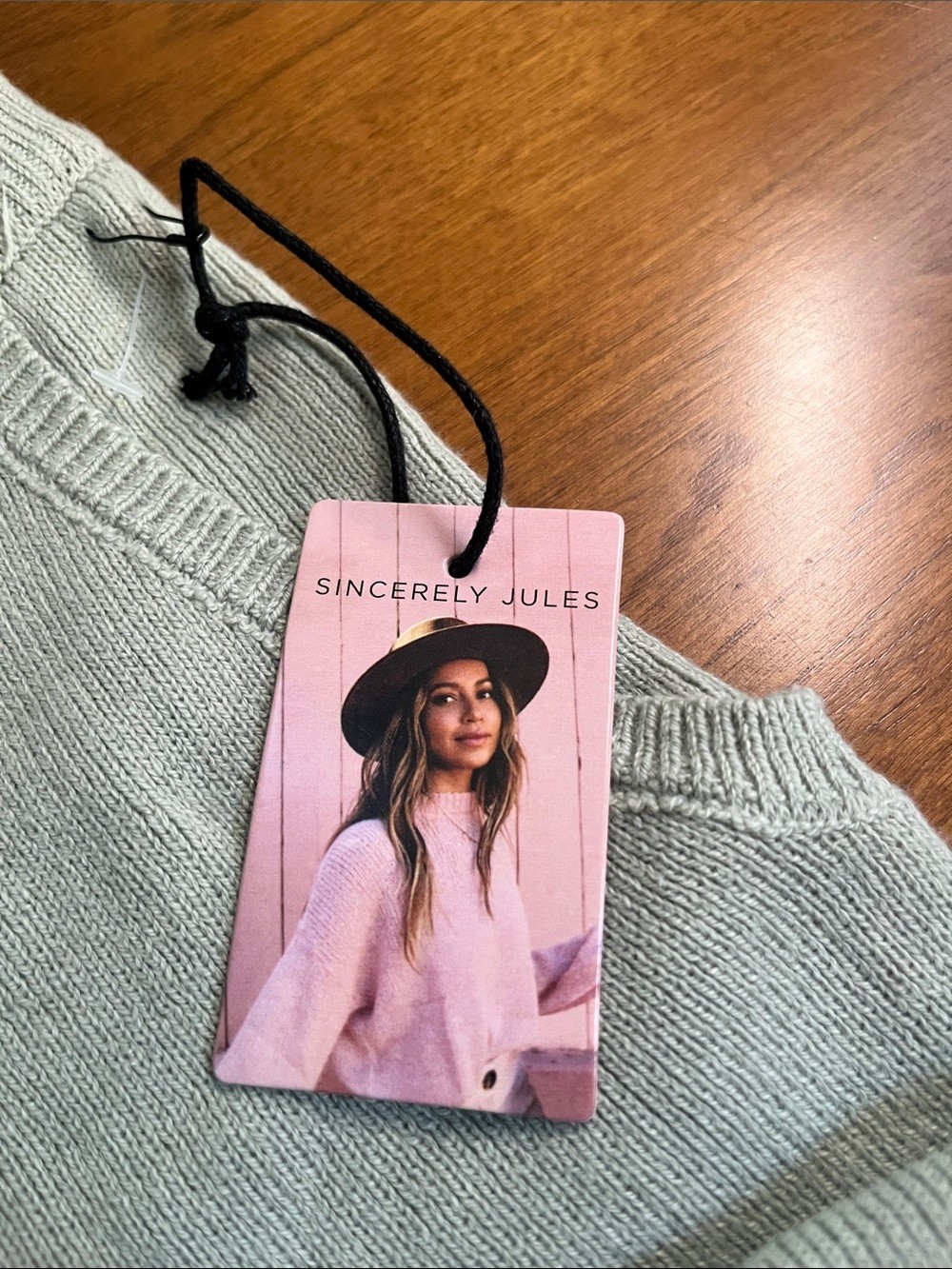 NWT Sincerly Jules Knit Pants Leggings in Light Sage Green XS