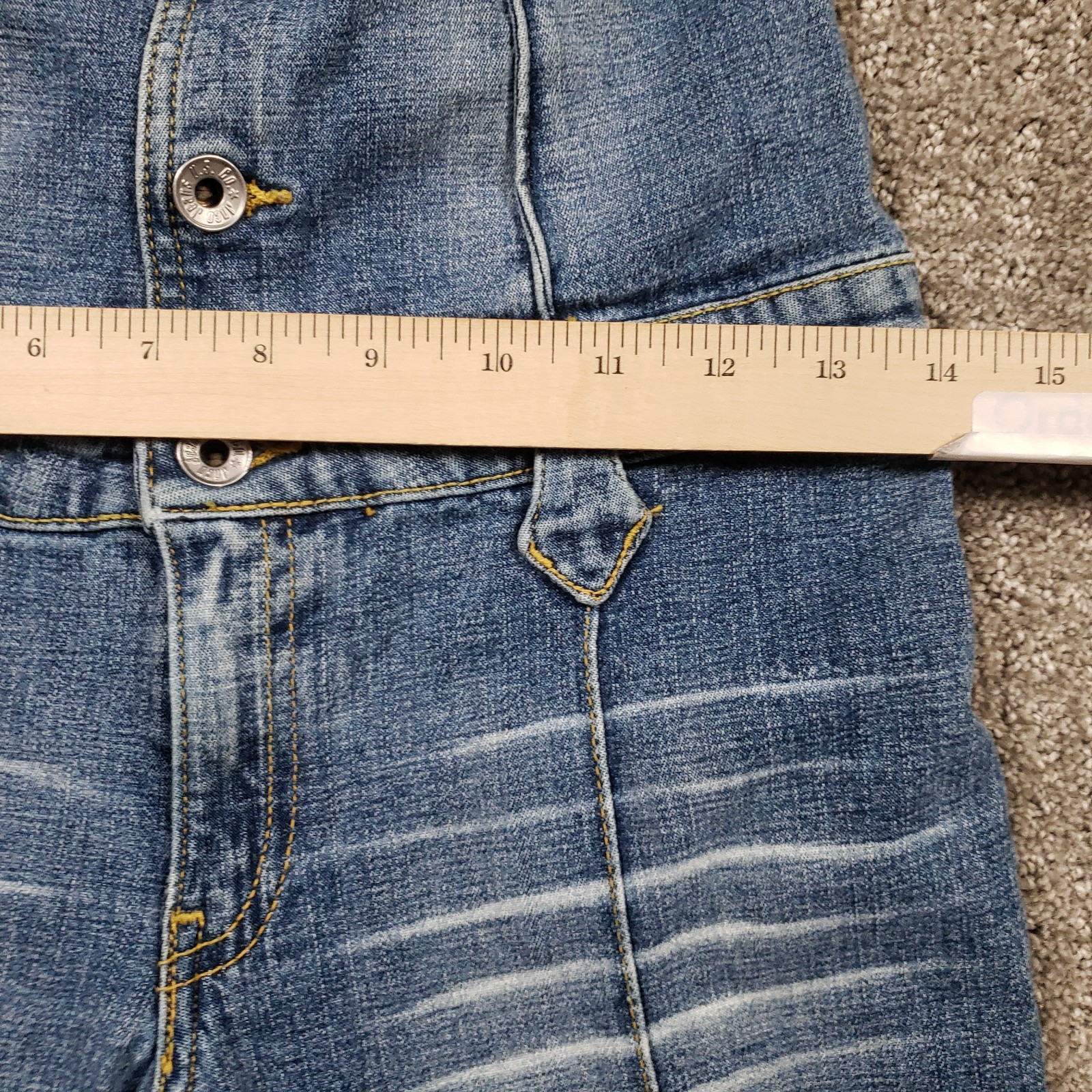 JNCO Jeans Denim Jumpsuit Womens Small Blue Flare Bootcut Vintage Y2k 2000s 90s