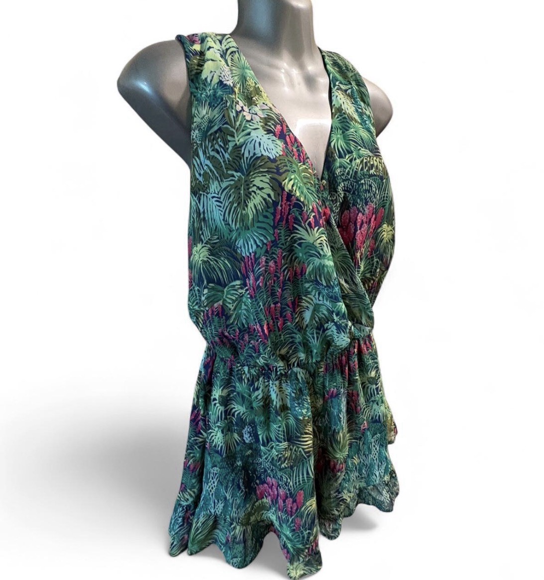 Show Me Your Mumu Tropical Romper Sz L Women’s
