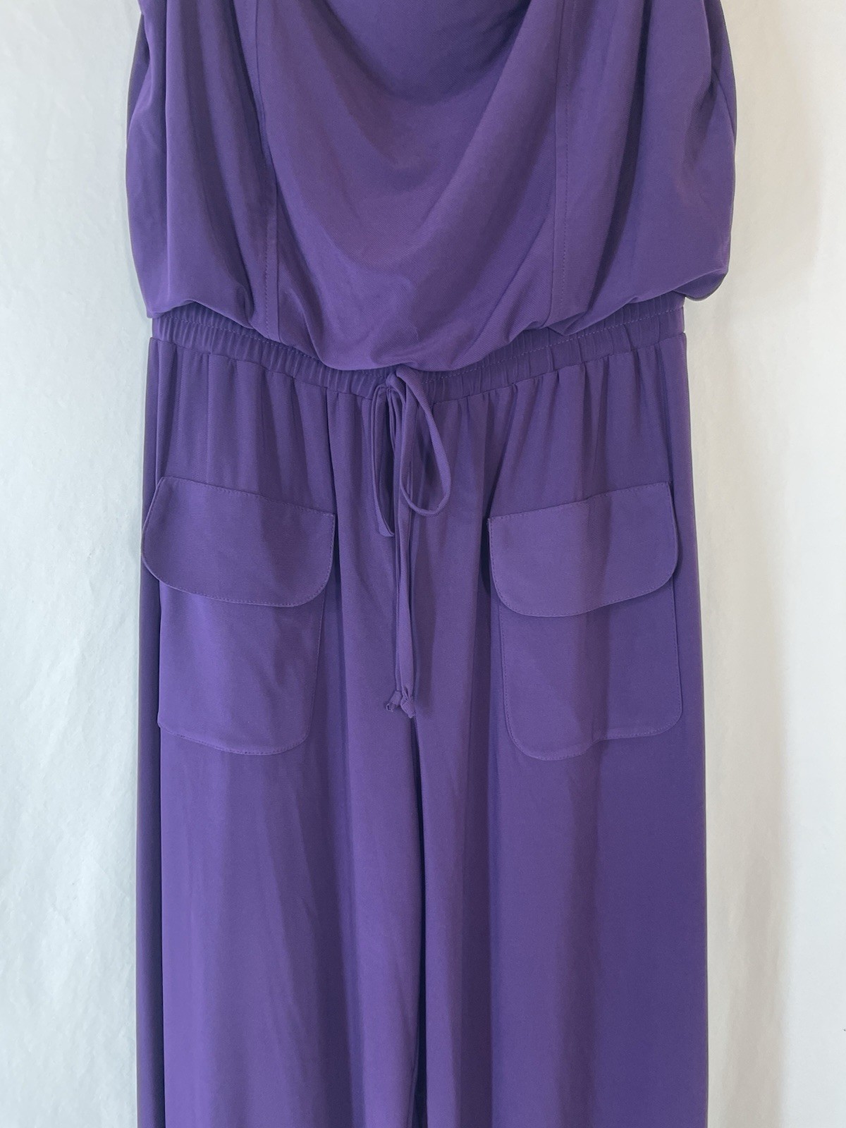 NWOT Purple Sleeveless Emma & Michele One-Piece Jumpsuit – Size Small