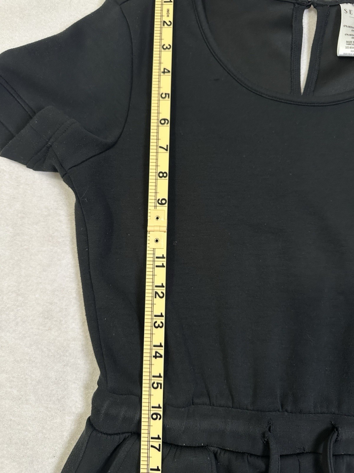 Serra Romper Women’s Small Shorts Short Sleeve Black Athleisure Casual Sporty