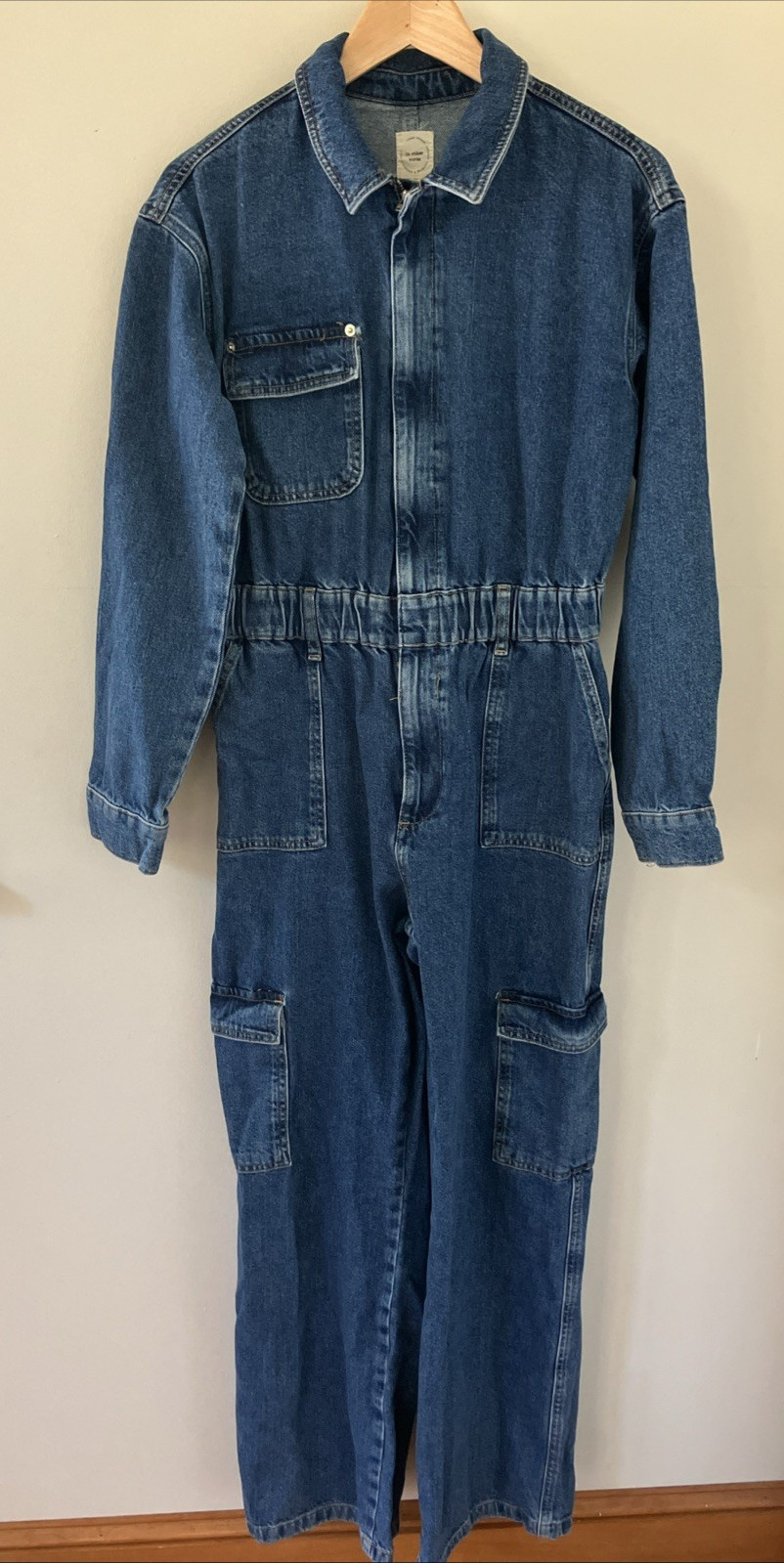 in other words Denim Jean Jumpsuit Overalls Coveralls Jumper M 6 36″ Chest 28×28