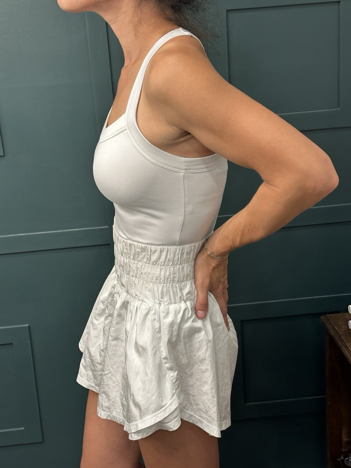 Women’s Free People FP Movement The Way Home Skortsie Sz Small White