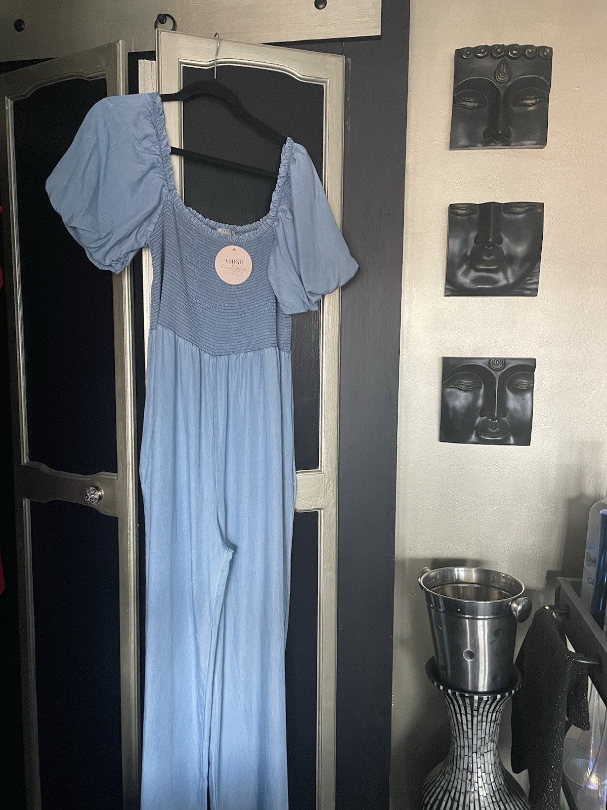 Tencel Denim Jumpsuit Fits 14/20 Very Soft Palazzo Trousers