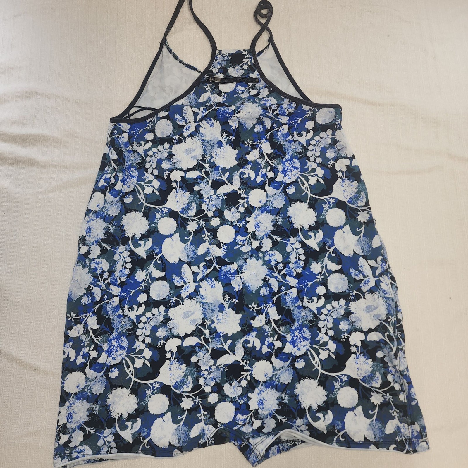 Free Movement Floral Cami Romper Shorts Blue XS/TP New