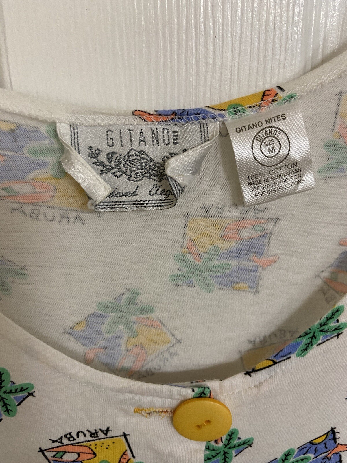 GITANO Nites Aruba Romper/Jumpsuit Vintage 80s Casual Retro | Small