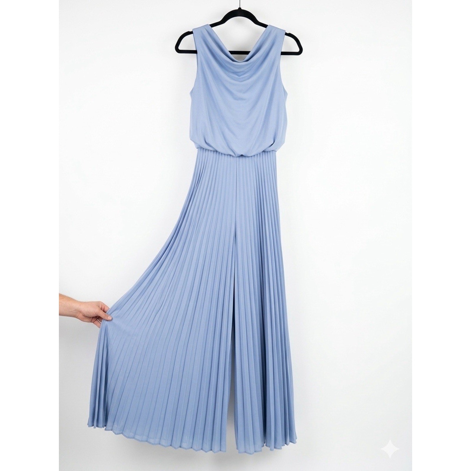 1970’s Disco JT Dress Co. By Jody INSANE Elephant Jumpsuit Pleated Vtg Sz Read