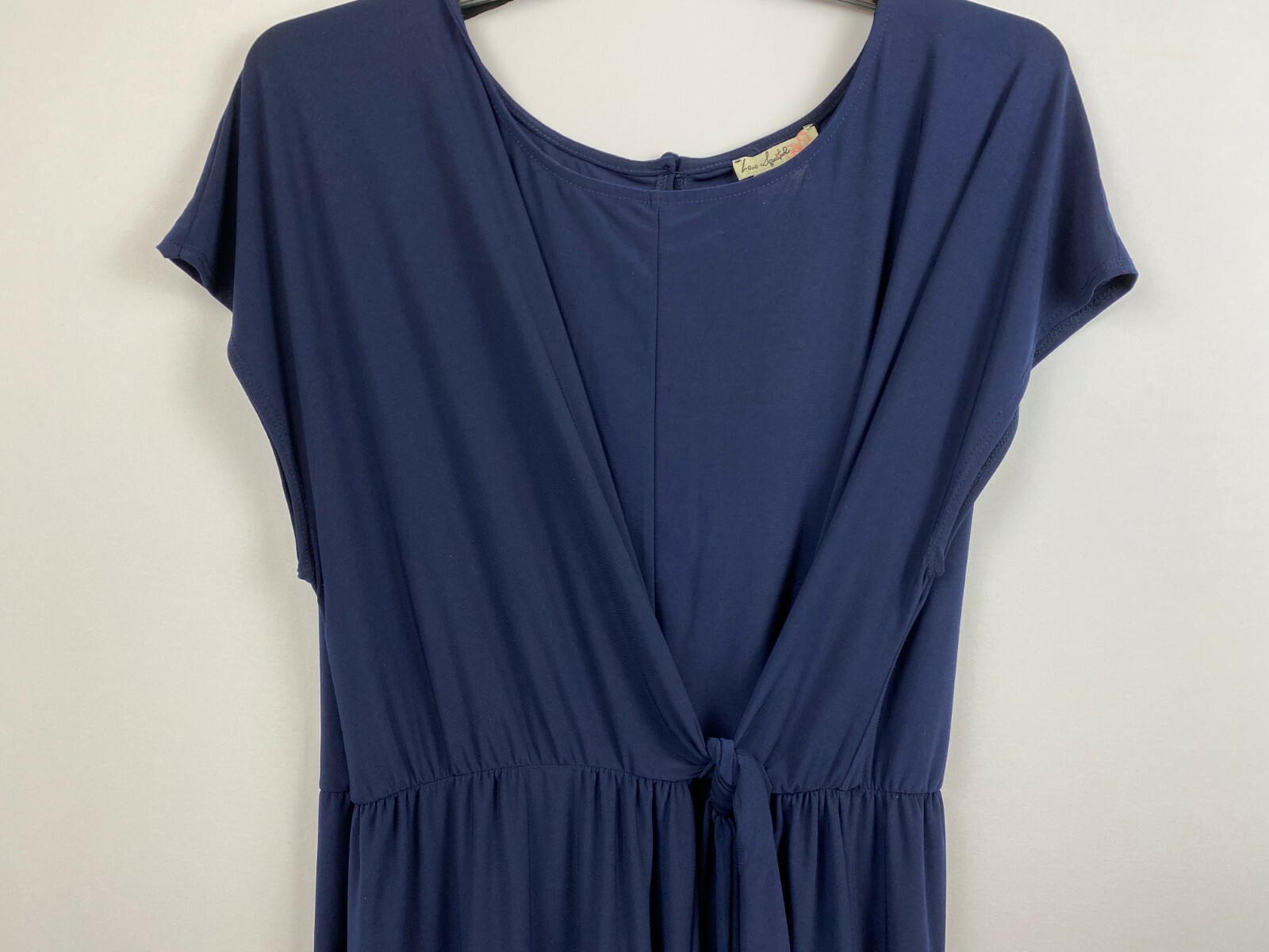 NWT Love Squared women’s 3X jumpsuit, navy blue, easy care, RN 57811