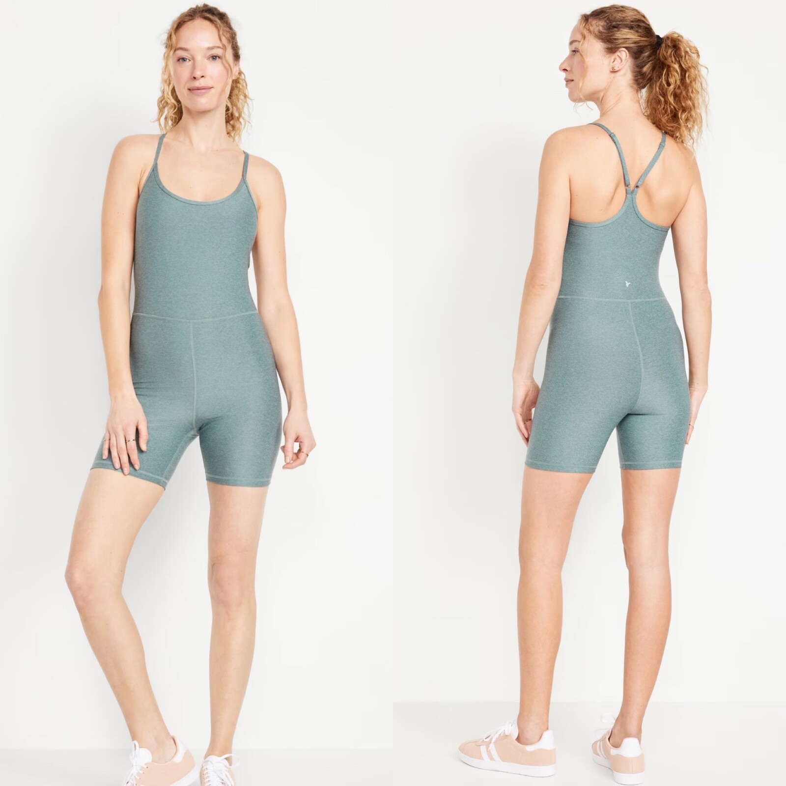 Old Navy Women’s Cloud+ Racerback Bodysuit 6” Inseam Underwater Size XS S M L XL