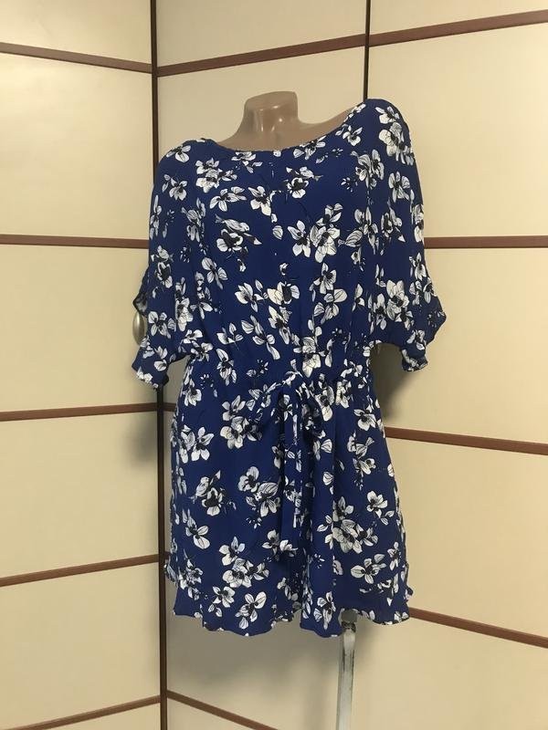 Women French Connection Navy Viscose Jumpsuit 40 /