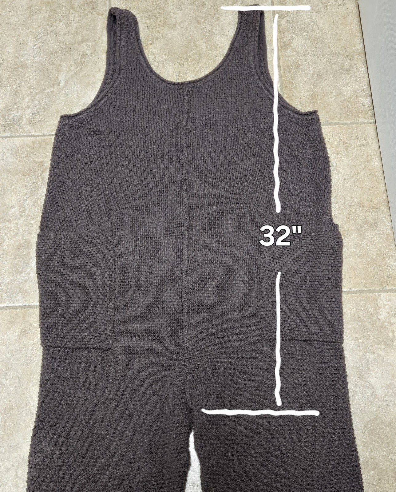 Free People Beach Hailee Sweater Jumpsuit, Size Medium, Brown