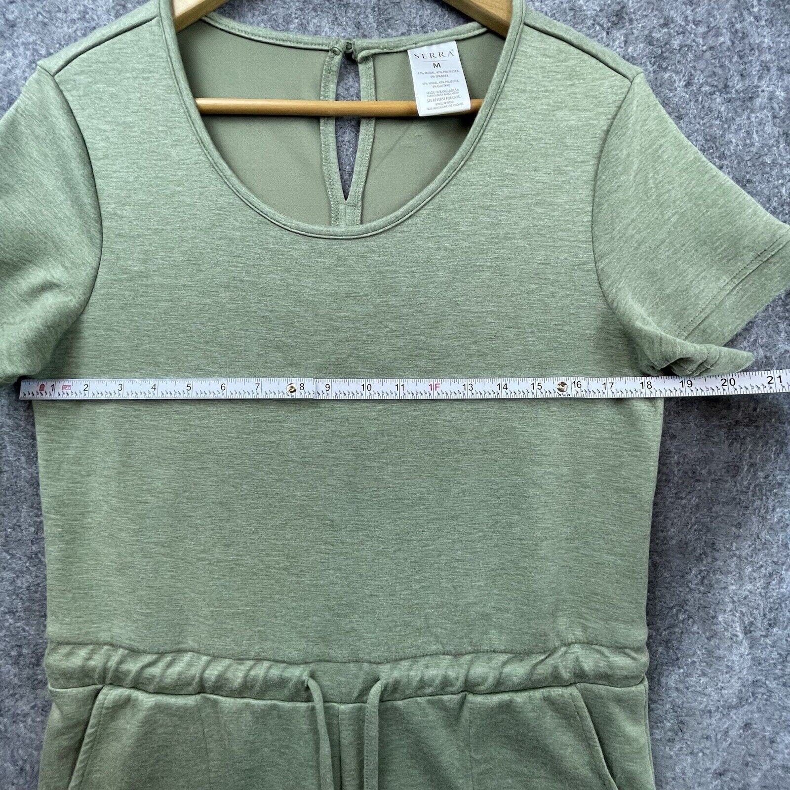 Serra Romper Womens Medium Soft Drawstring Loungewear Modal Breathable Playsuit