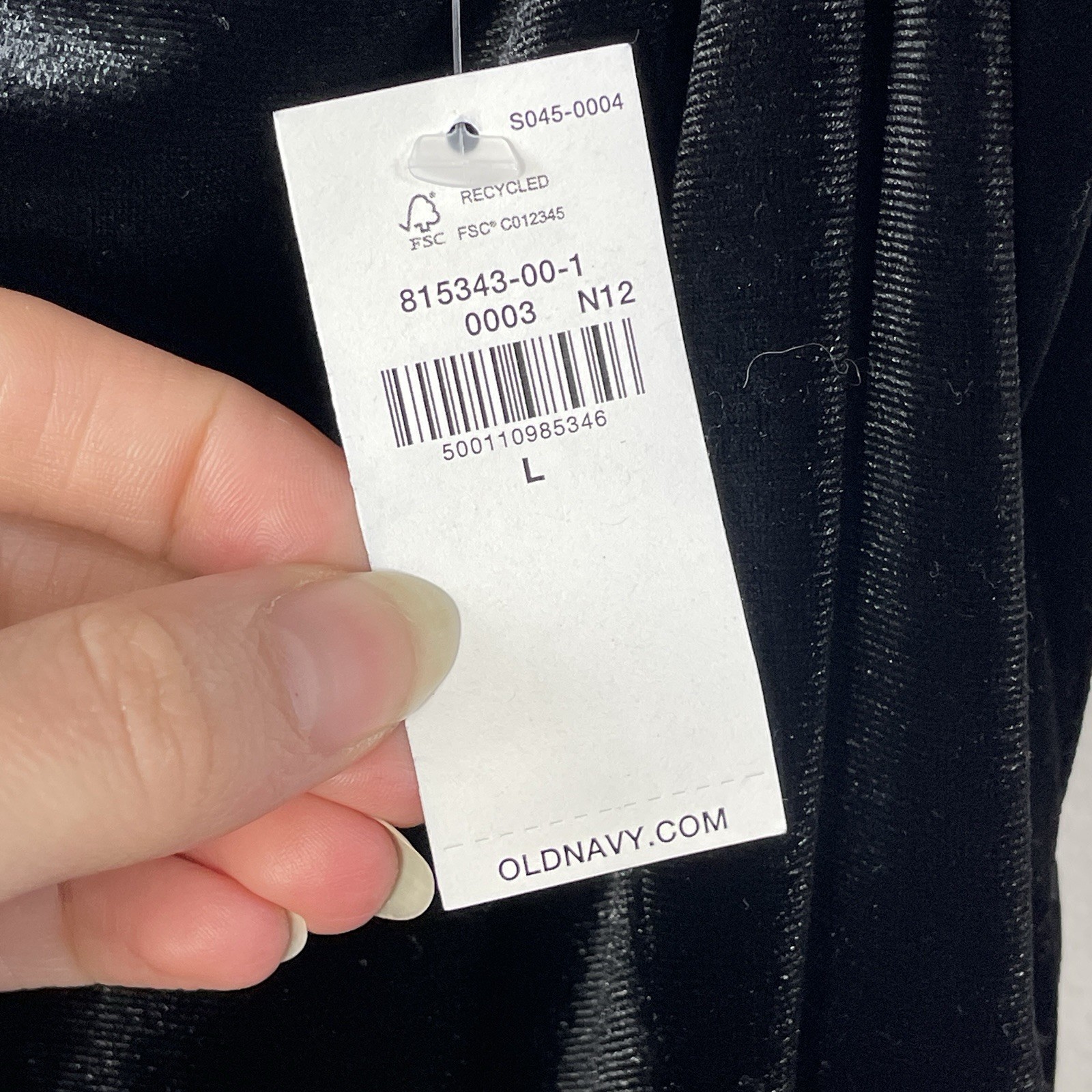 Old Navy Maternity Black Velvet Wide Leg Jumpsuit Adjustable Straps Women Large