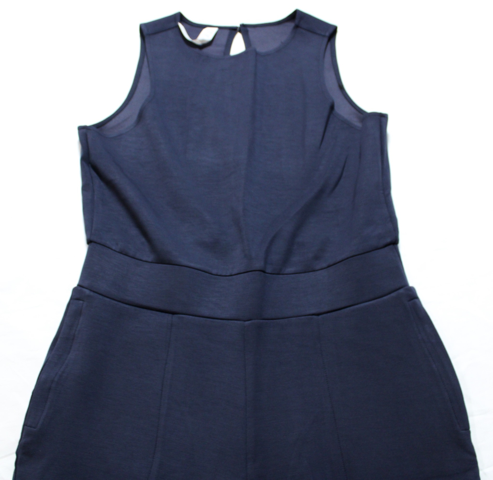 Rebody Women’s That’s A Wrap Soft Scuba Tank Jumpsuit BE5 Cool Navy Medium