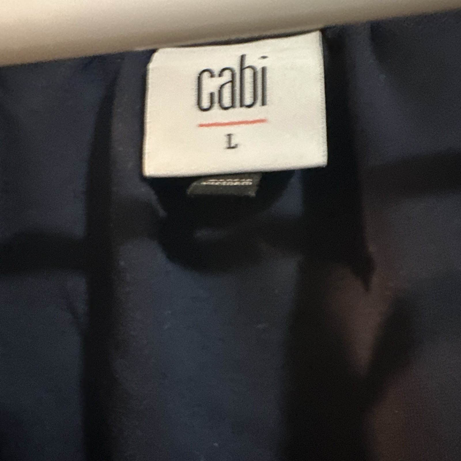 CAbi Navy Blue Solid V-Neck Short Sleeve Jumpsuit One-Piece Women’s L