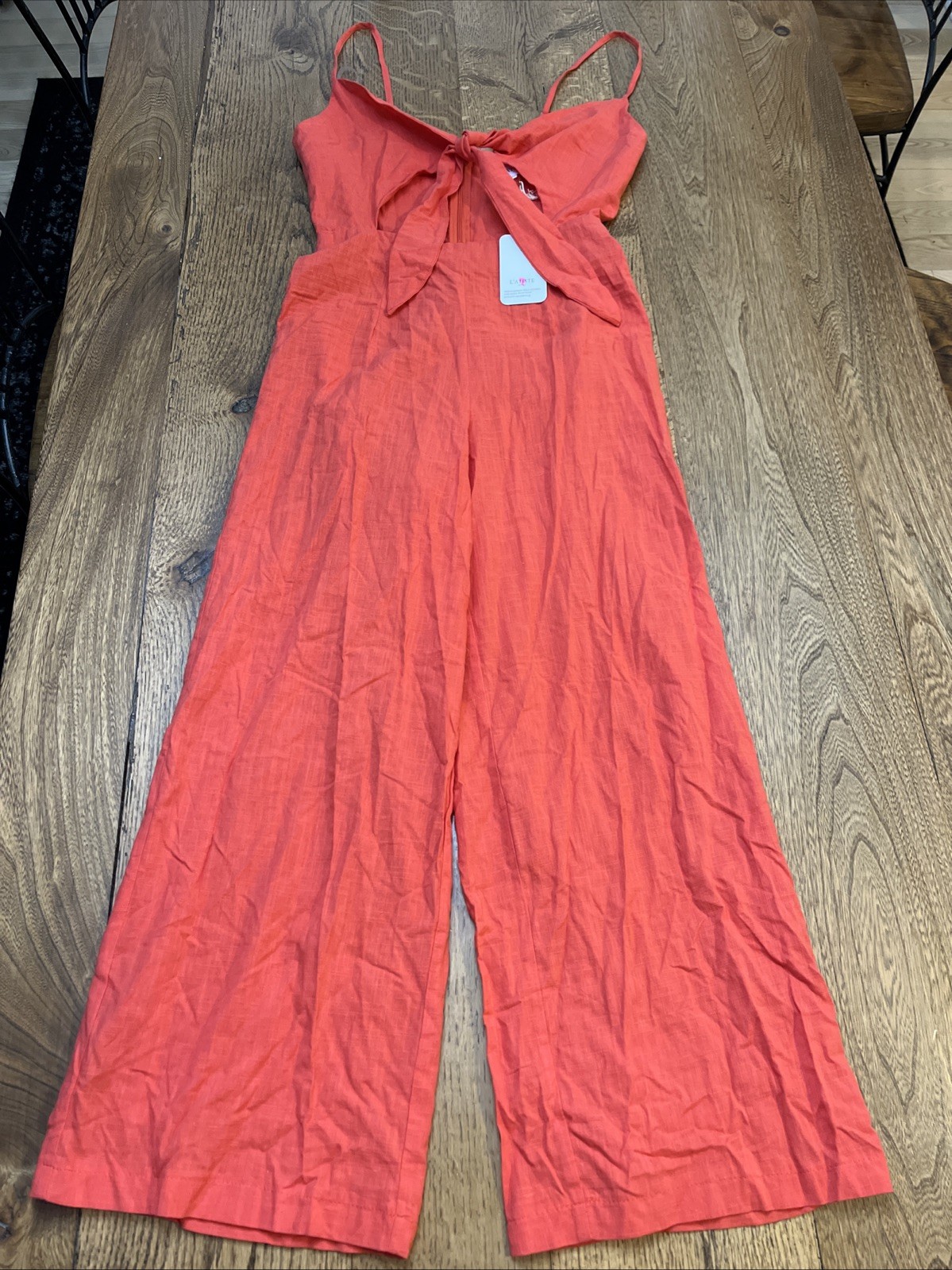 L’ATISTE by Amy JUMPSUIT in Bright Red, 100% Cotton, Women’s Size S – NEW