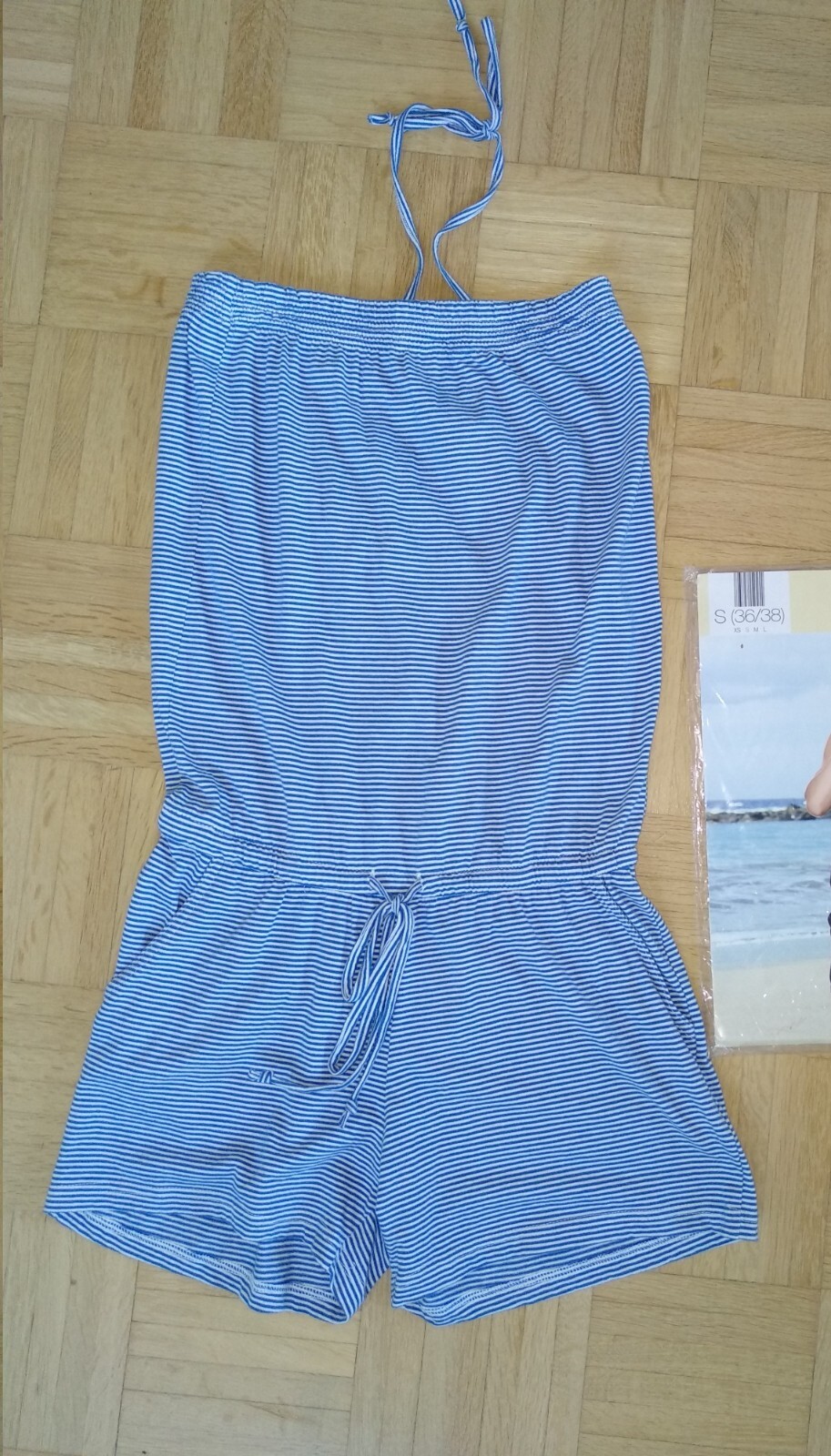 Jumpsuit short jumpsuit short size S (36-38) 100% cotton jersey new original packaging
