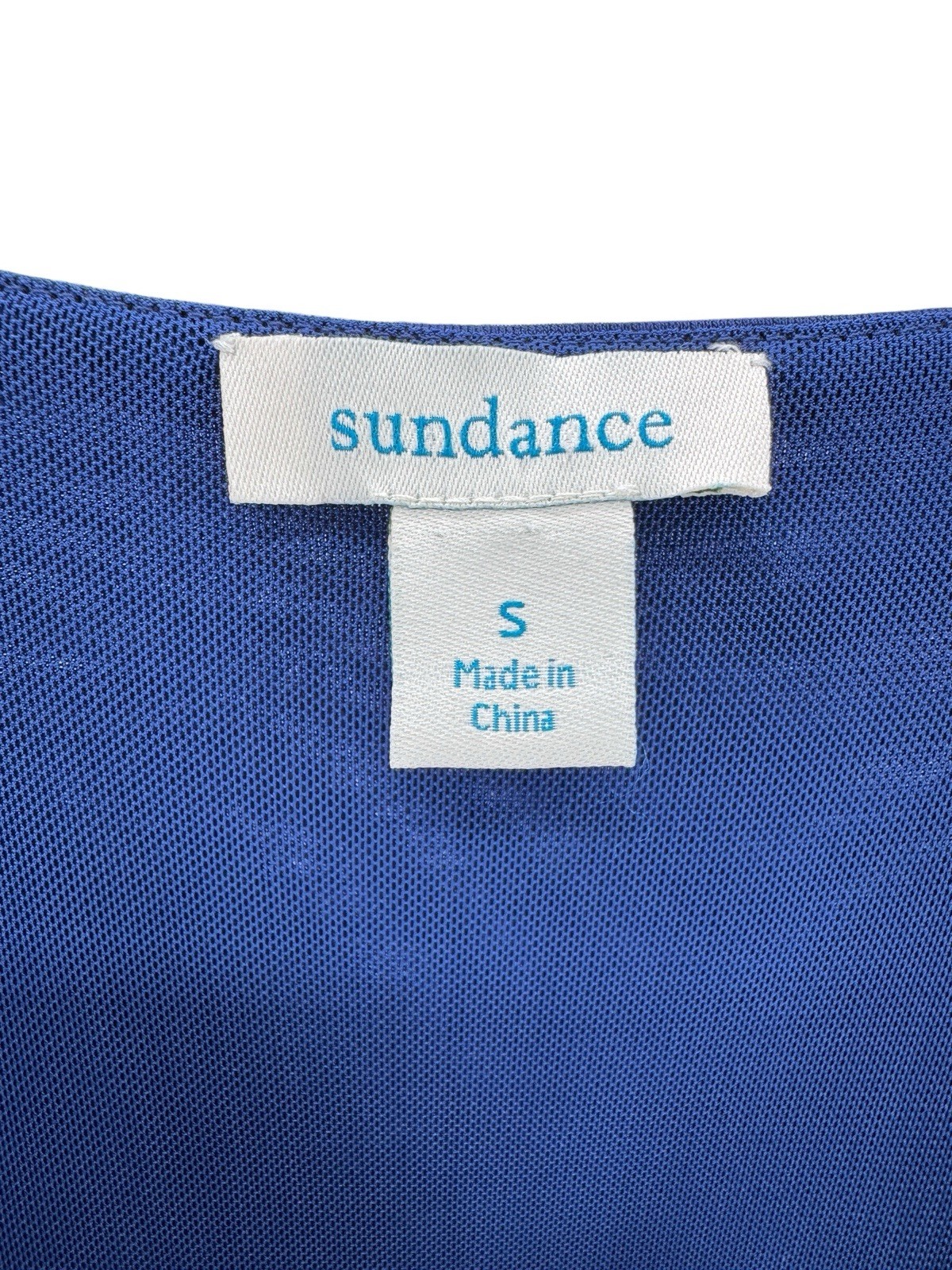Sundance Jersey Knit Wide Leg Jumpsuit Small Blue Sleeveless Romper Lounge