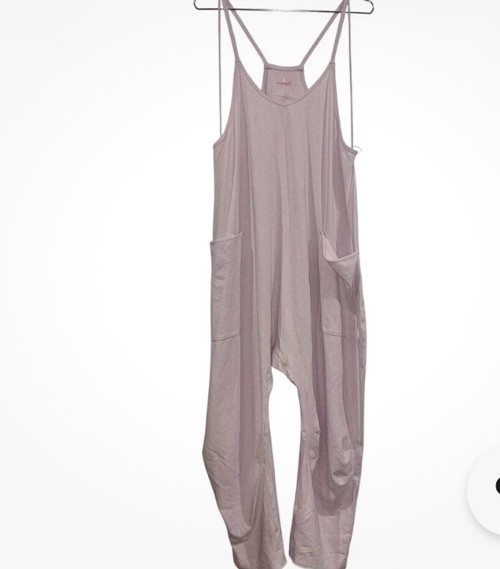 Free People Movement Hot Shot Body Romper Rose Quartz NWT Women Sz M Workout