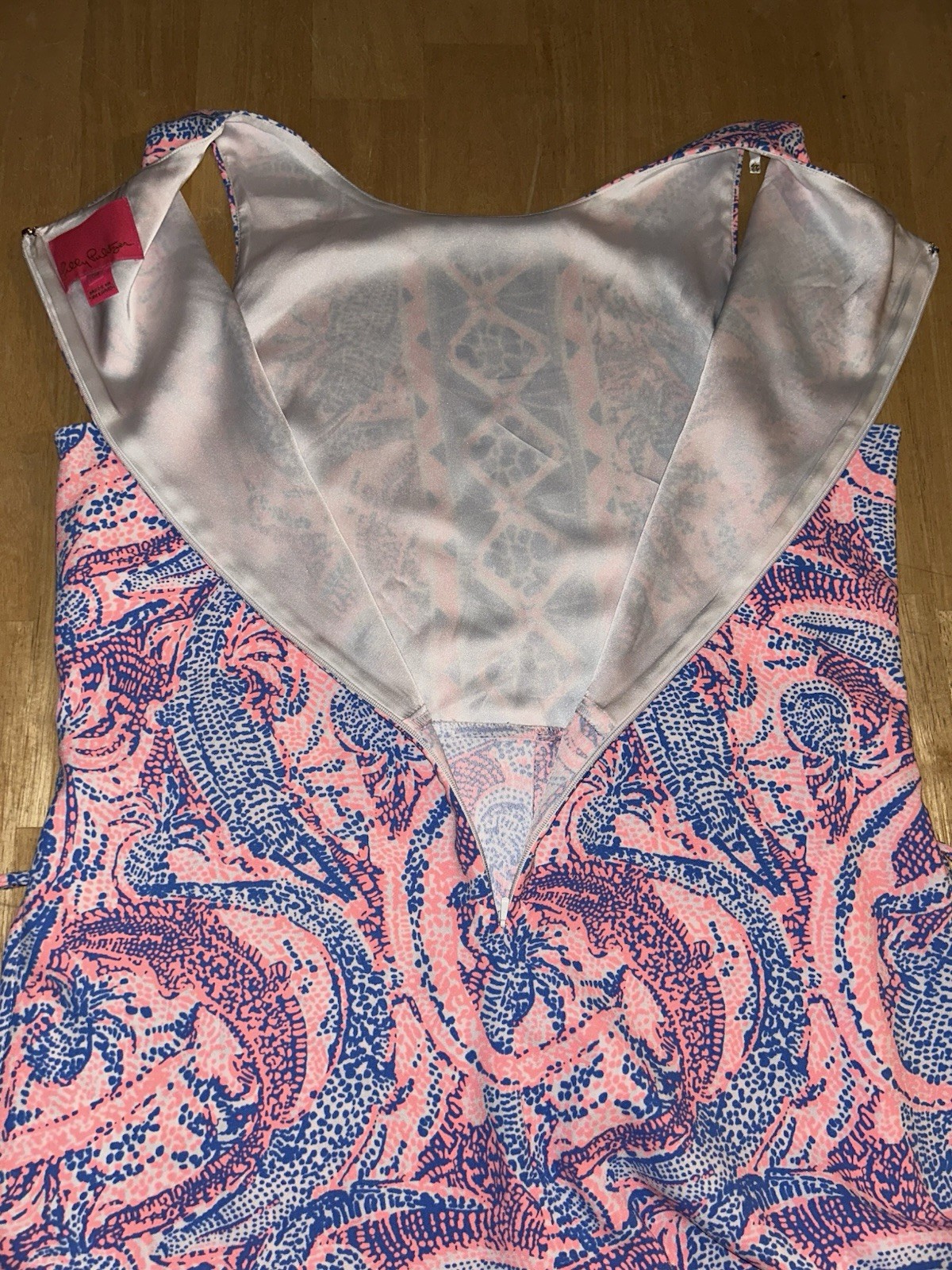 Lilly Pulitzer woman’s 10 romper shorts dress paisley pink blue white sleeveless