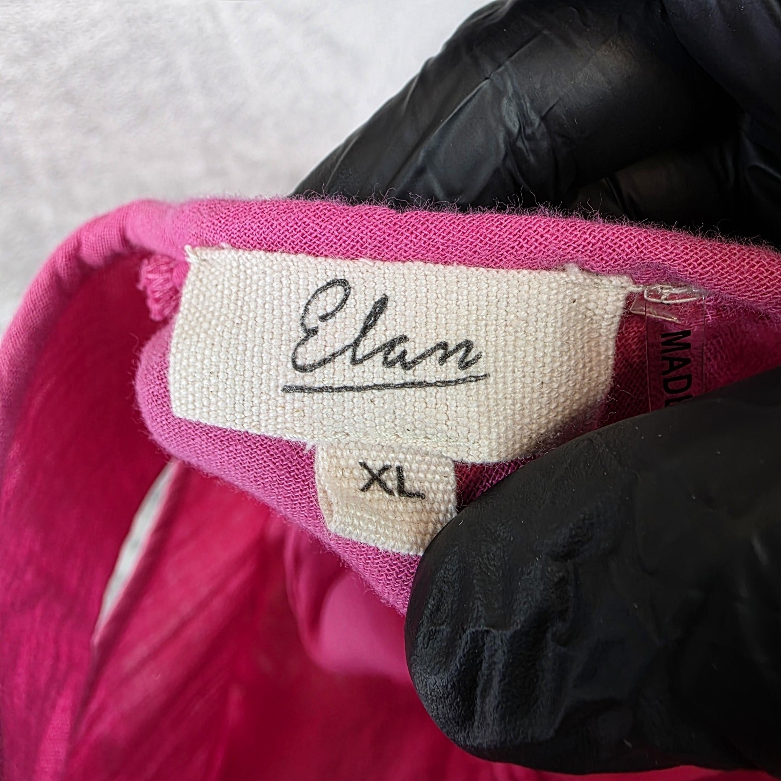 Elan Overall Romper Womens XL Pink Cotton Adjustable Straps Pockets Casual