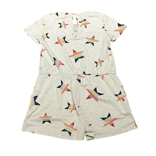 Le Lis Collection Star Patterned Gray Romper, Size S