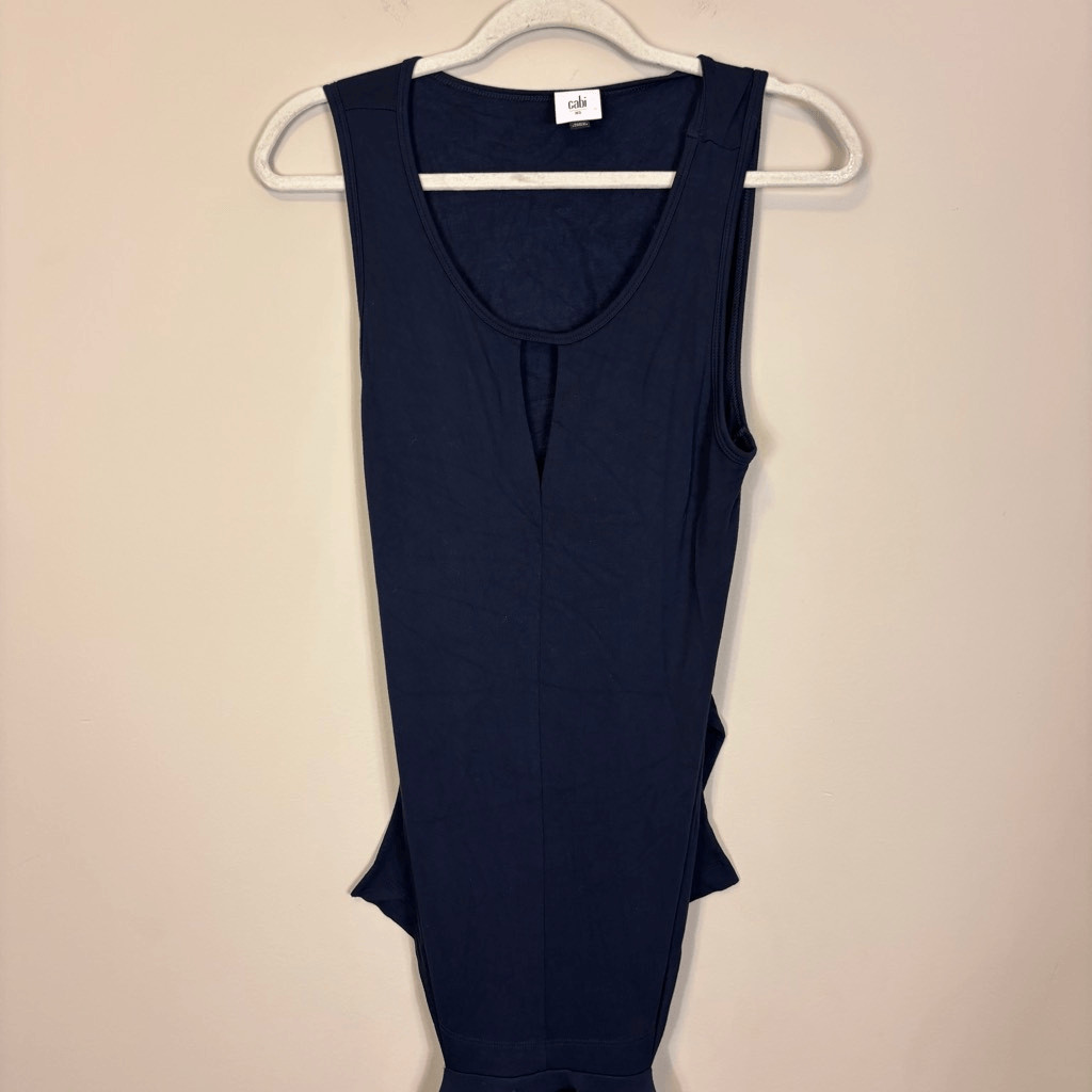 Cabi Navy Blue Summer Sleeveless Jumpsuit Style# 5954 Size XS