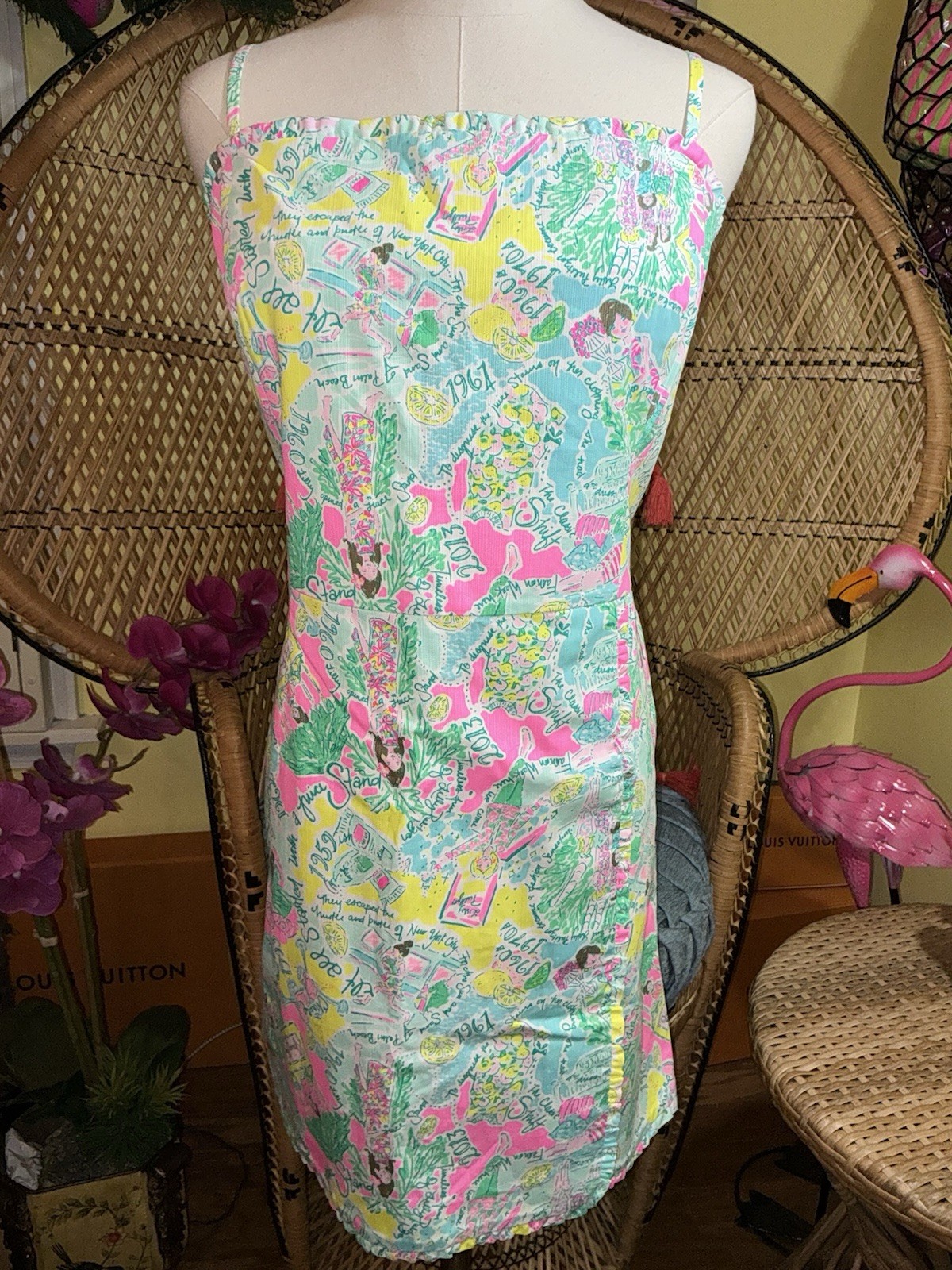 Lilly Pulitzer NWT Jesse Romper Pop Up In The Beginning Size 16