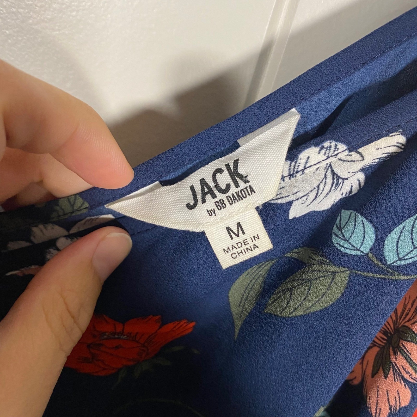 JACK by BB Dakota Floral Print Tie Front Sleeveless Jumpsuit – Size M