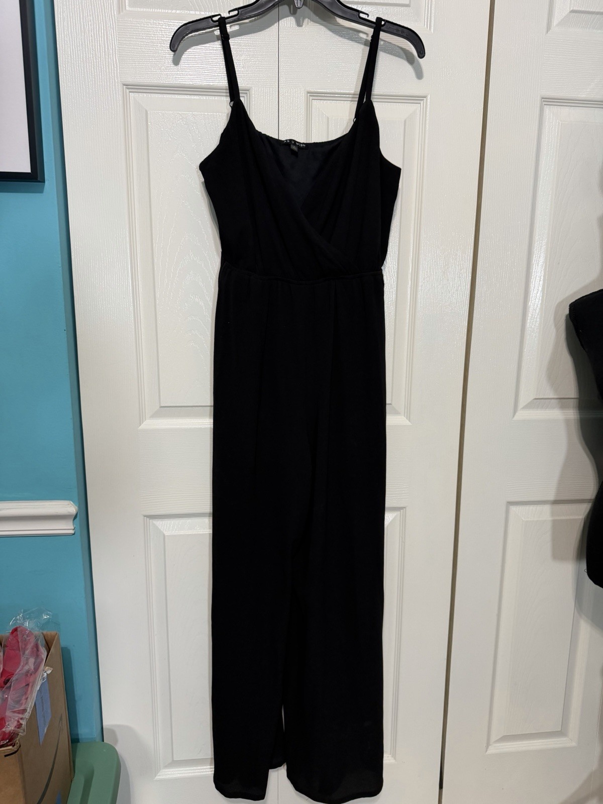 As U Wish Women’s Jumpsuit Black Size Large