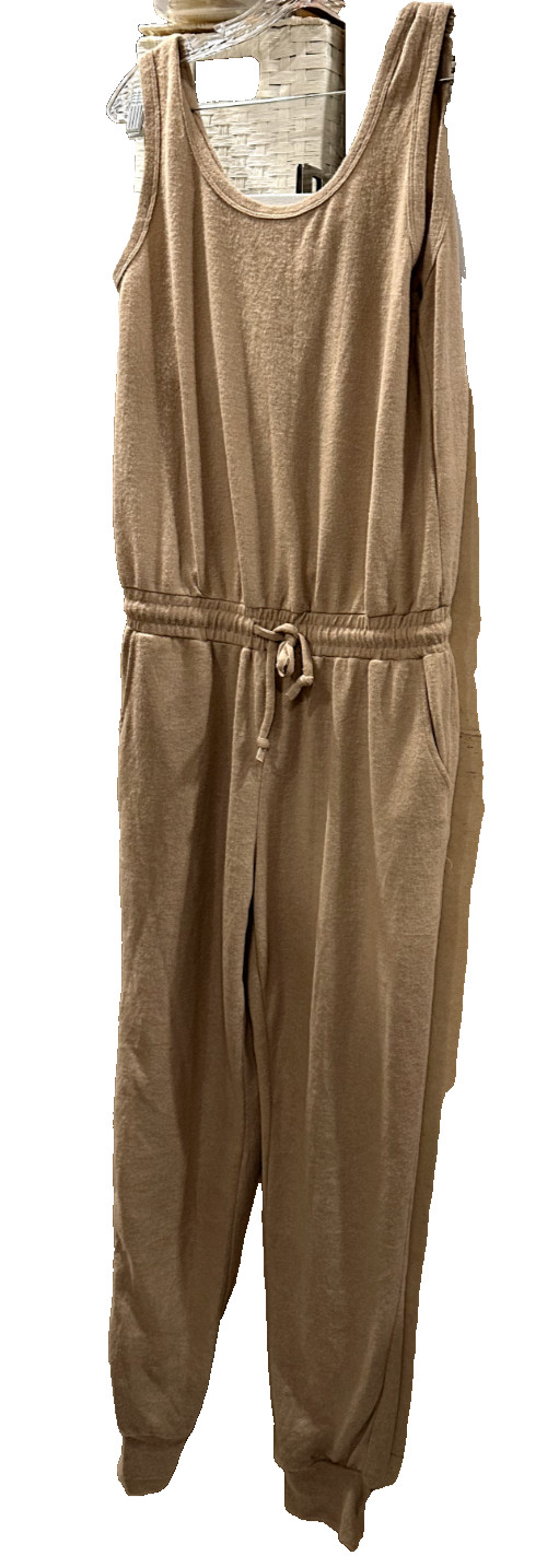MAGNOLIA BOUTIQUE 2 PIECE JUMPSUIT AND LONG CARDIGAN SZ L VTG