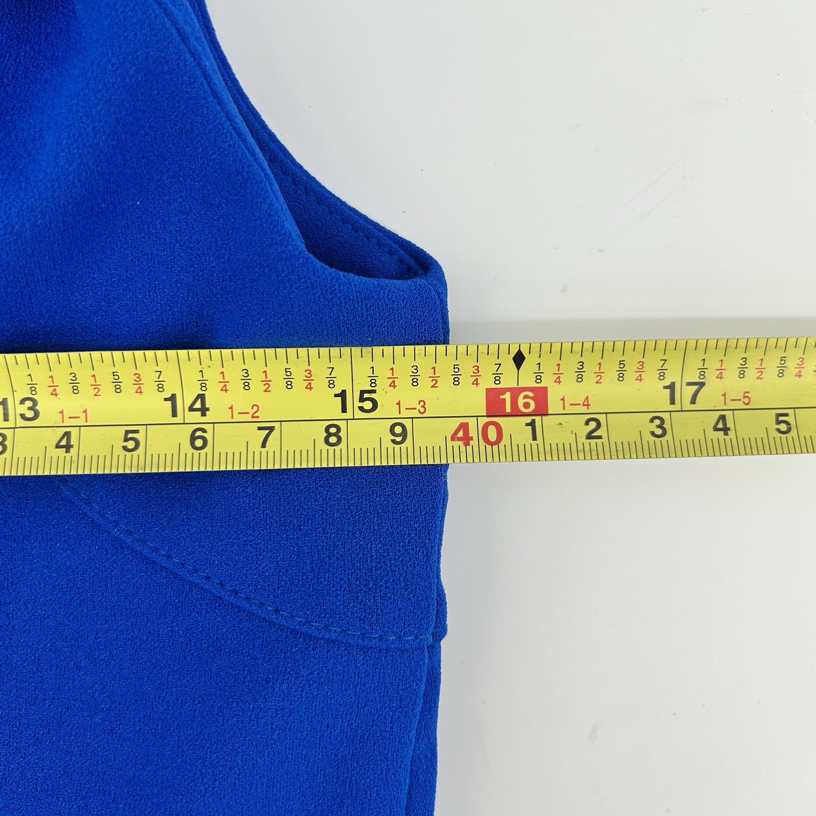 Calvin Klein Womens 6 Royal Blue Wide Leg Jumpsuit Cutout Sleeveless Pockets
