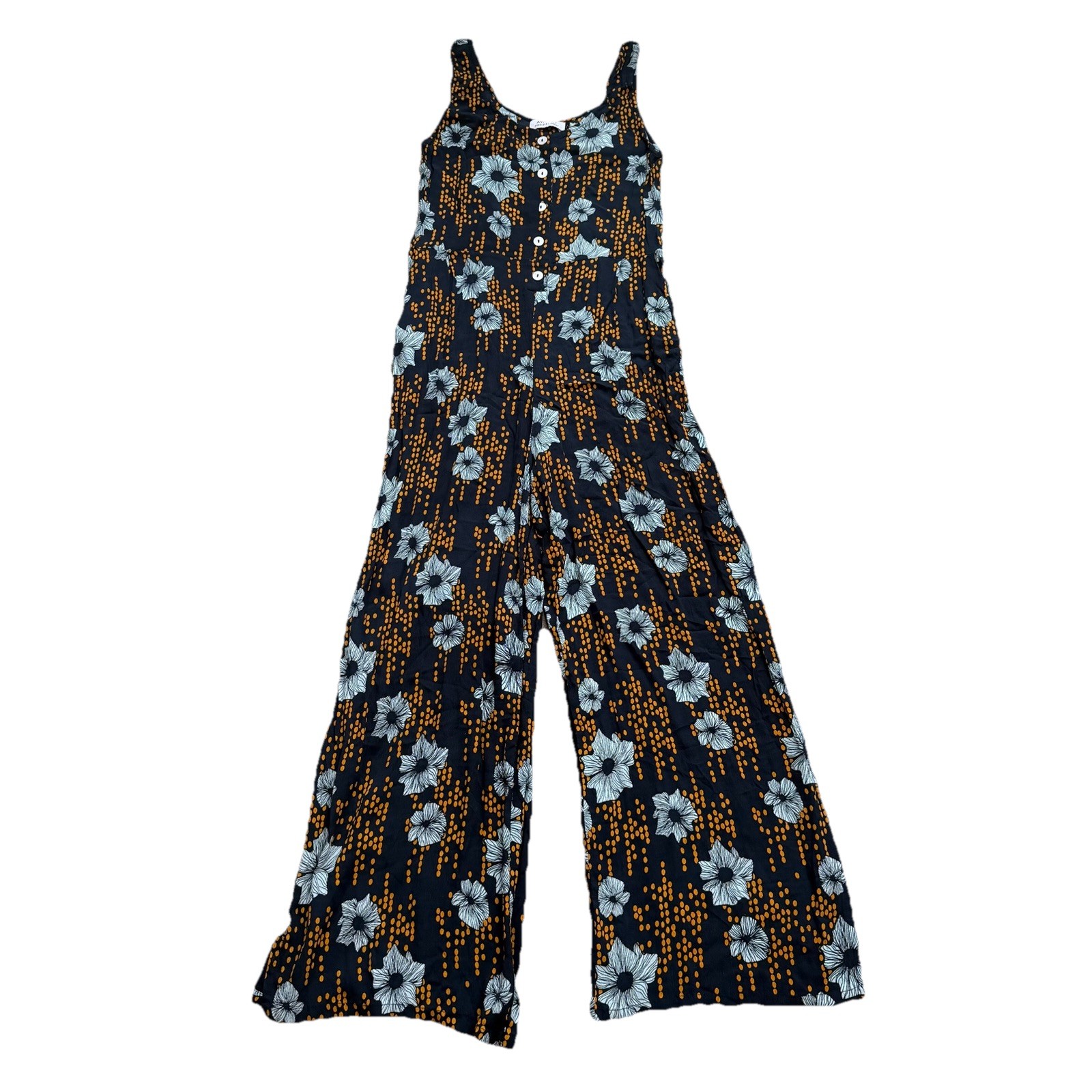 Ava Sky Fighting Eel Hawaiian Jumpsuit Womens Size Large
