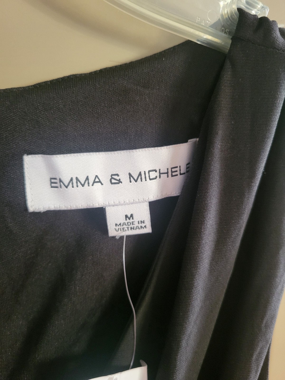 EMMA MICHELE Jumpsuit Black VCut Ruffle Sleeveless. Medium. Nwt