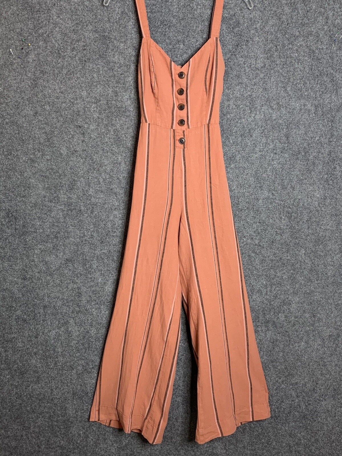 Urban Outfitters Strappy Jumpsuit Wide Leg Tie Back Elastic Back Waist