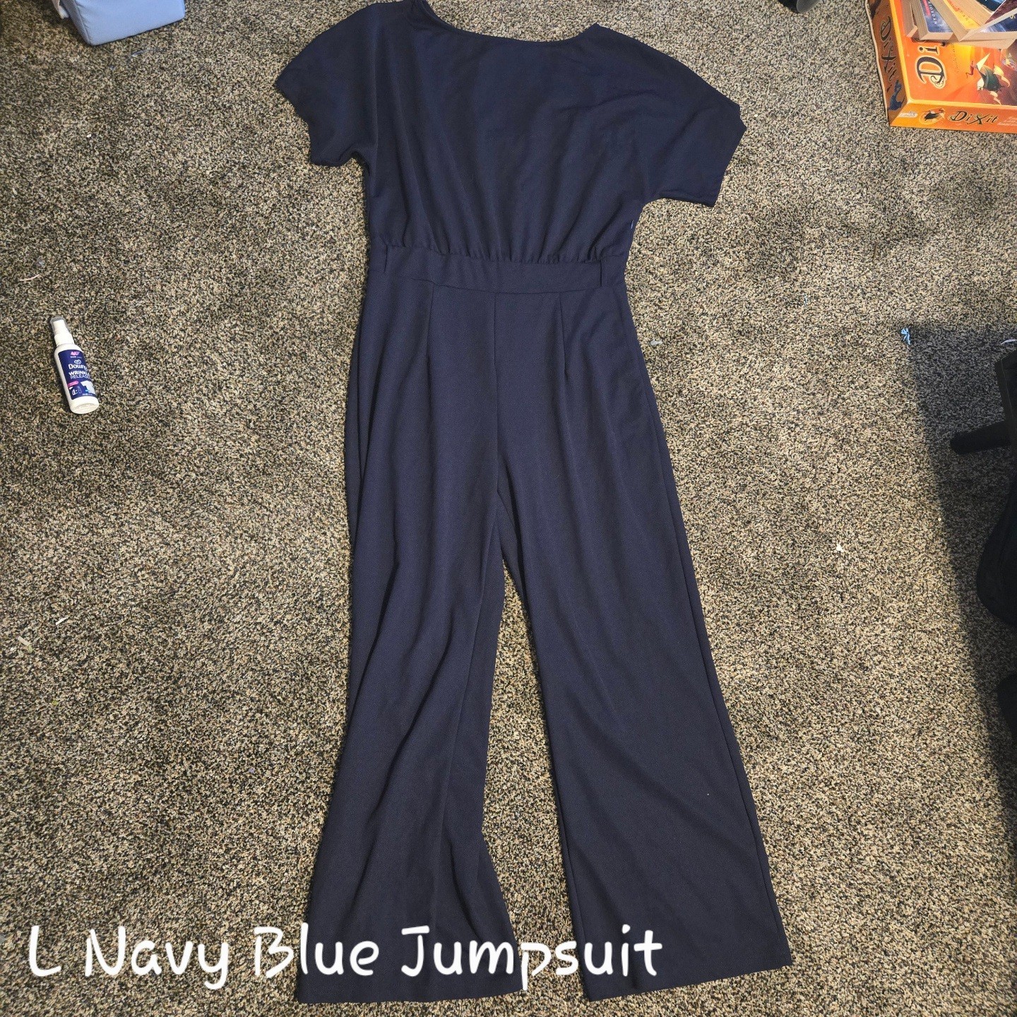 Navy Blue Jumpsuit Large. Has Belt Loops But No Pockets. Great Condition