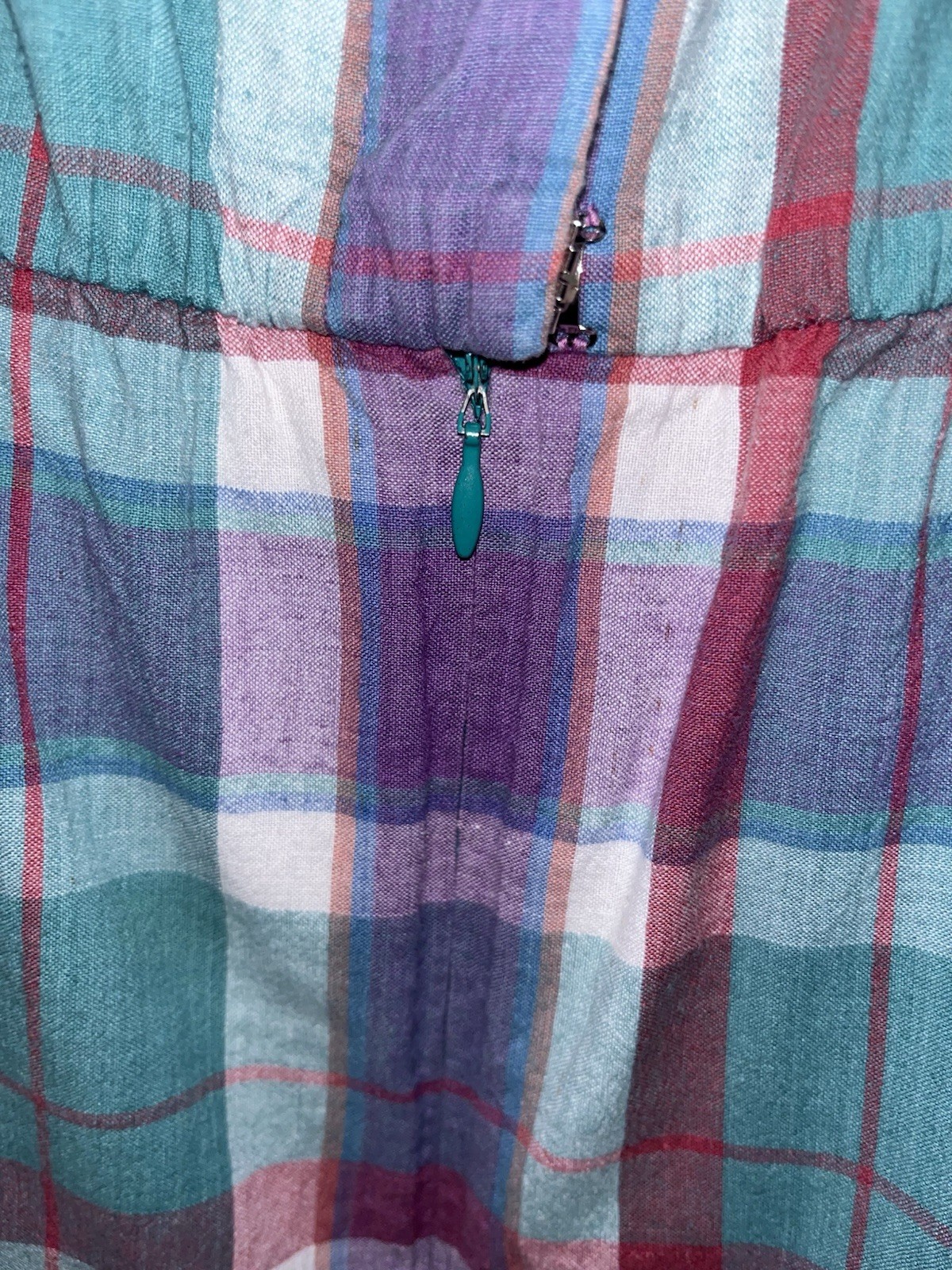Vintage Liz Claiborne Dresses Women’s Plaid Sleeveless Romper Size 14