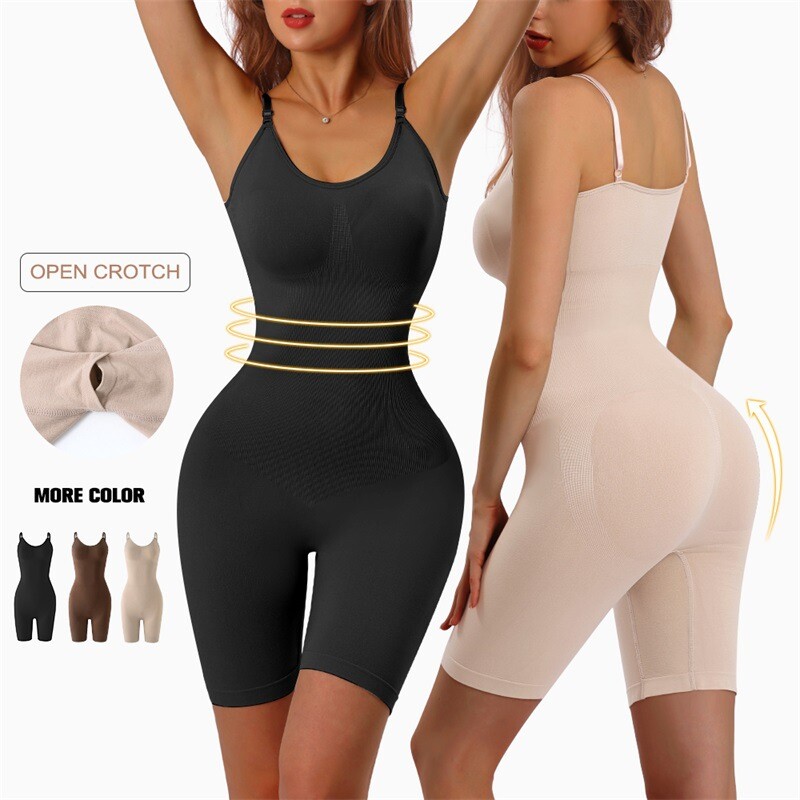 Fajas Women Seamless Bodysuits Thigh Slimmer Shorts Seamless Full Body Shaper