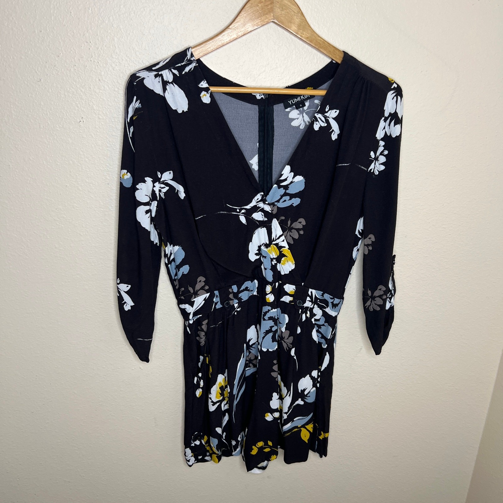 Yumi Kim Floral Black Jumper Small