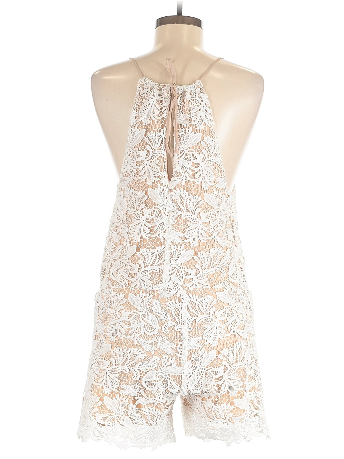 4SI3NNA Women White Romper S