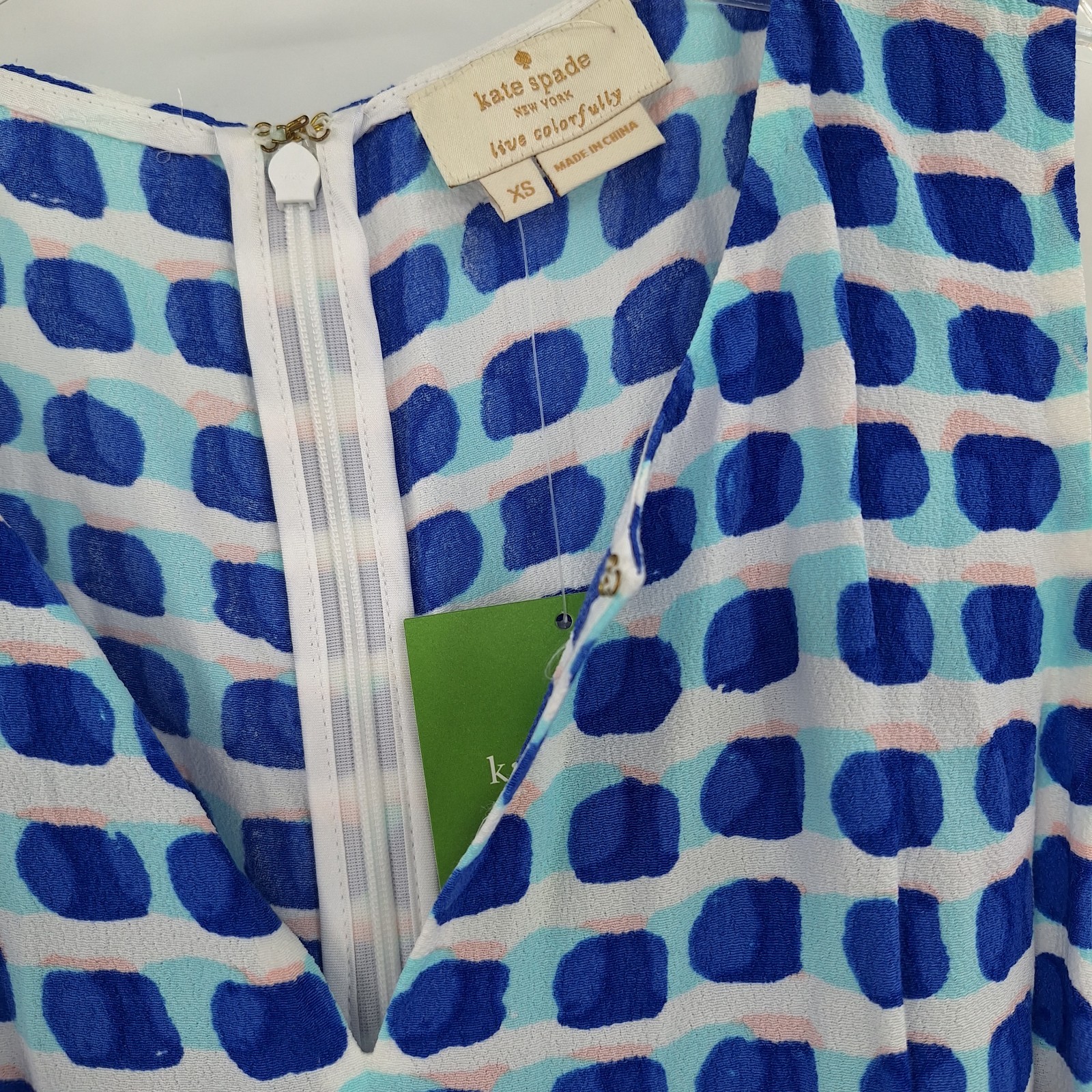 Kate Spade New York “Island Stamp” Geometric Tie-Waist Romper