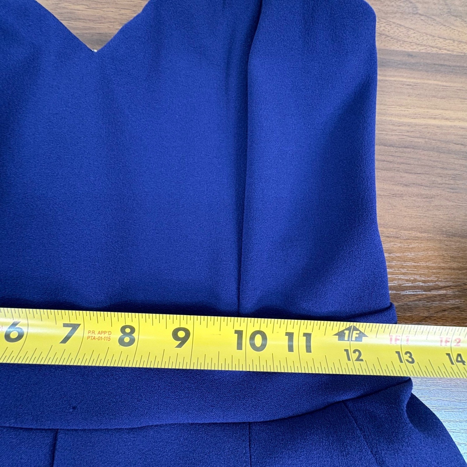 Express Royal Blue Strapless Sweetheart Neckline Jumpsuit Size 2 Pockets Evening