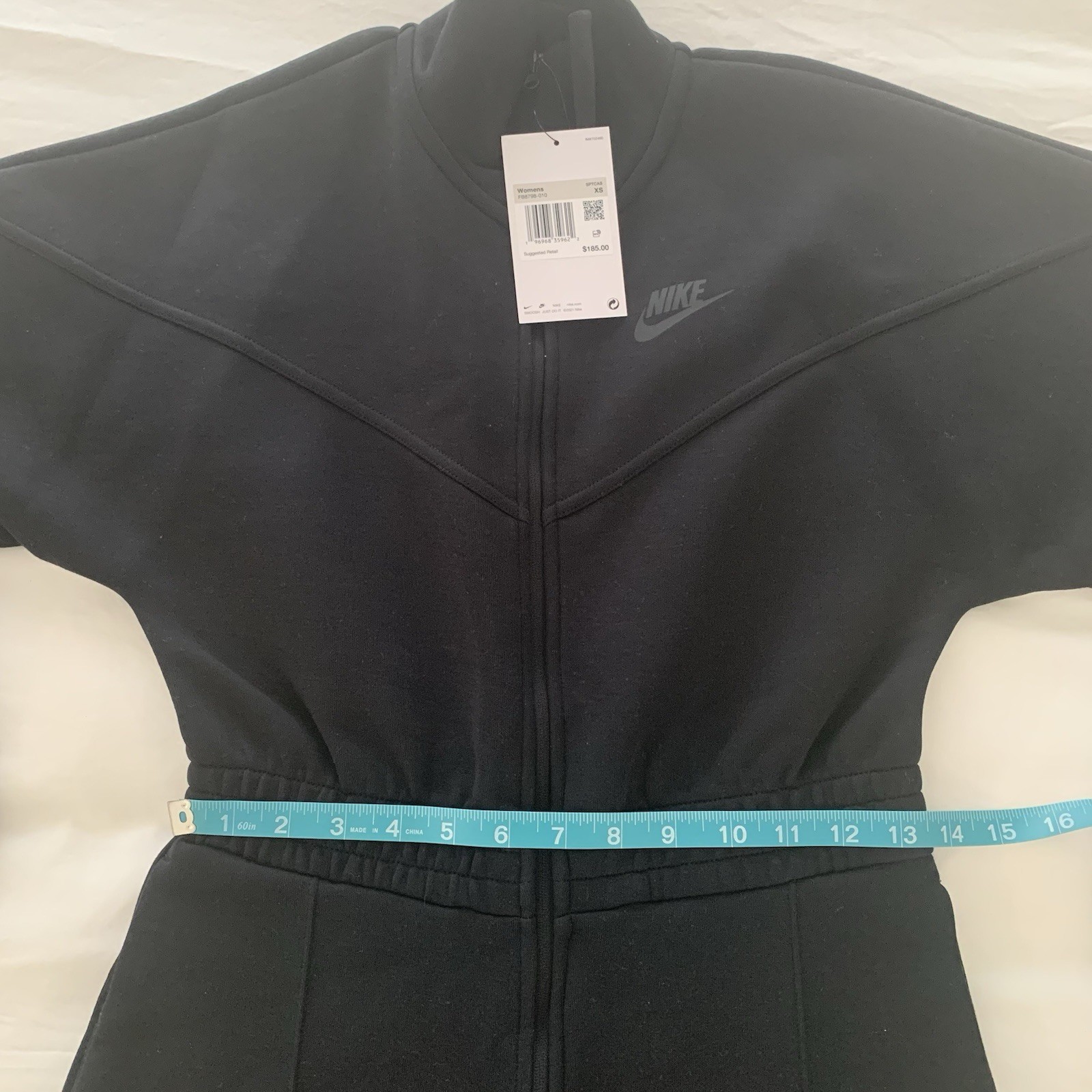Nike Tech Fleece Windrunner Jump-Suit FB8798-010 Black Women’s XS