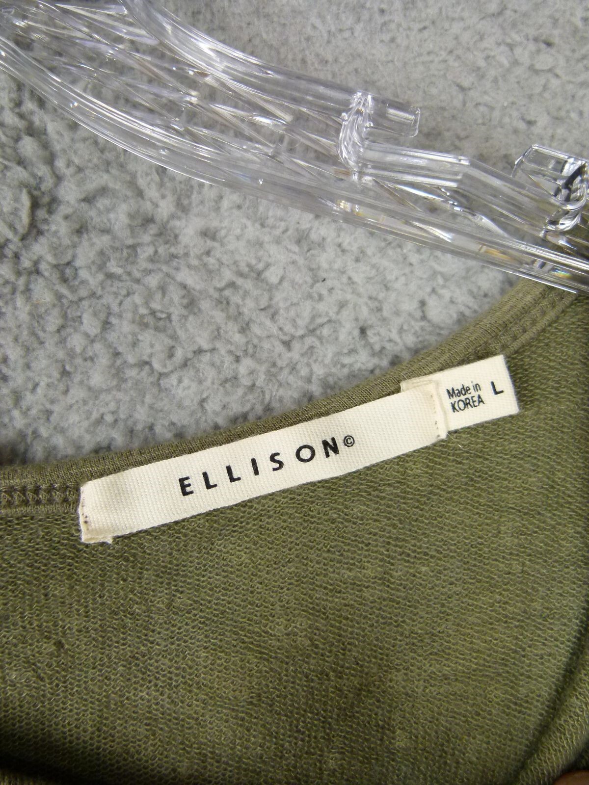 Ellison Womens Large Olive Green Stretchy Sleeveless Romper