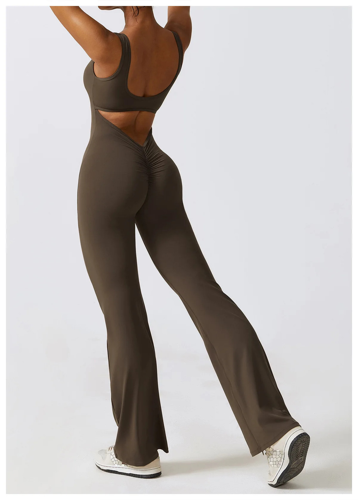 Nylon Spandex Jumpsuit Women Sleeveless Training Gym One Piece Fitness Romper